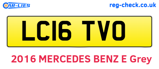 LC16TVO are the vehicle registration plates.