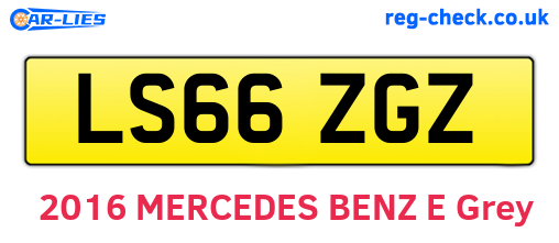 LS66ZGZ are the vehicle registration plates.