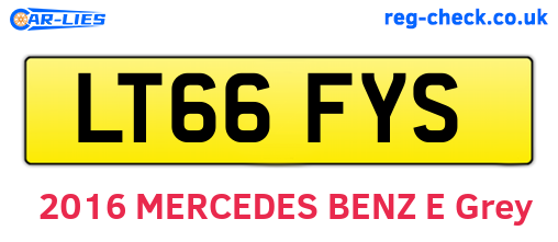LT66FYS are the vehicle registration plates.