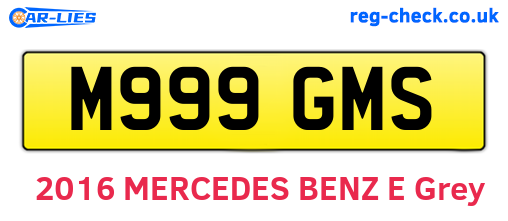 M999GMS are the vehicle registration plates.