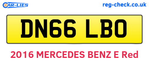 DN66LBO are the vehicle registration plates.