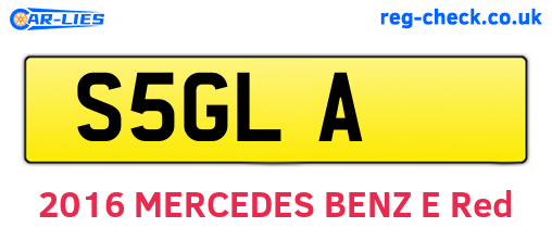 S5GLA are the vehicle registration plates.
