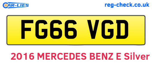 FG66VGD are the vehicle registration plates.