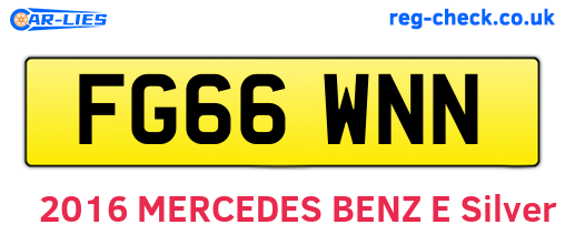 FG66WNN are the vehicle registration plates.