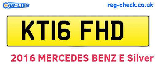 KT16FHD are the vehicle registration plates.