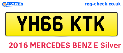 YH66KTK are the vehicle registration plates.