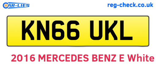KN66UKL are the vehicle registration plates.