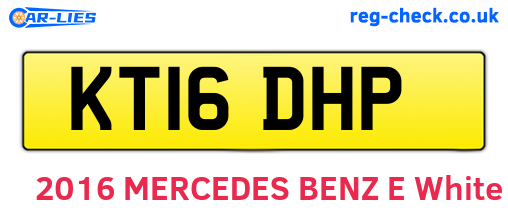 KT16DHP are the vehicle registration plates.
