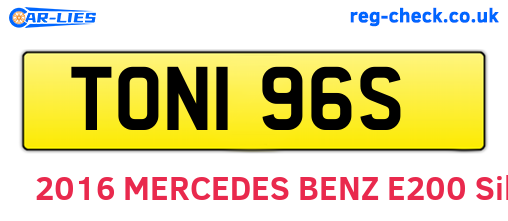 TON196S are the vehicle registration plates.