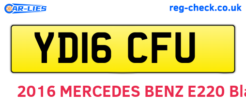 YD16CFU are the vehicle registration plates.
