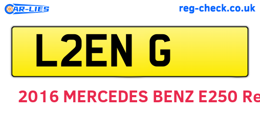L2ENG are the vehicle registration plates.