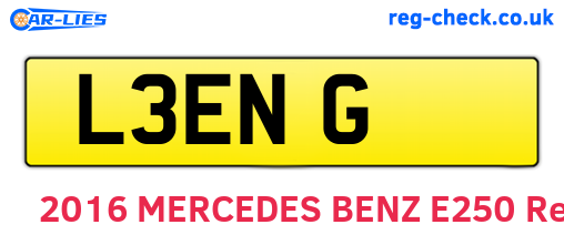 L3ENG are the vehicle registration plates.