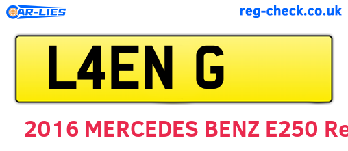 L4ENG are the vehicle registration plates.
