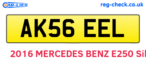 AK56EEL are the vehicle registration plates.