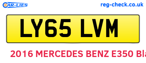 LY65LVM are the vehicle registration plates.