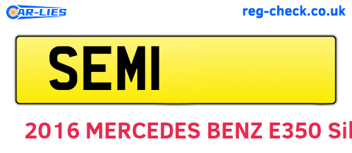 SEM1 are the vehicle registration plates.