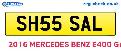 SH55SAL are the vehicle registration plates.