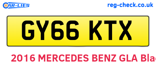 GY66KTX are the vehicle registration plates.