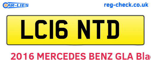 LC16NTD are the vehicle registration plates.
