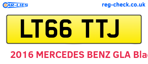 LT66TTJ are the vehicle registration plates.