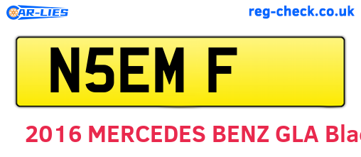 N5EMF are the vehicle registration plates.