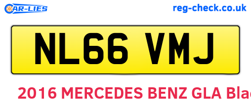 NL66VMJ are the vehicle registration plates.
