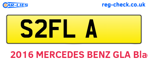 S2FLA are the vehicle registration plates.