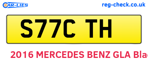 S77CTH are the vehicle registration plates.