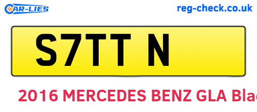 S7TTN are the vehicle registration plates.