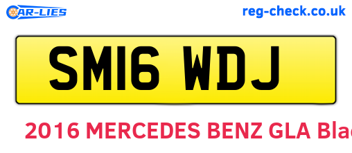 SM16WDJ are the vehicle registration plates.
