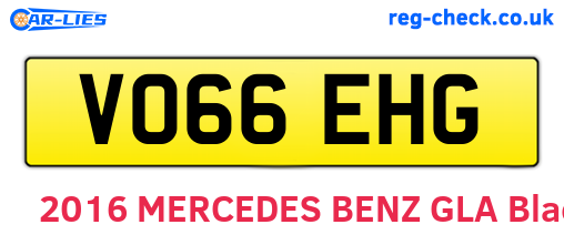 VO66EHG are the vehicle registration plates.