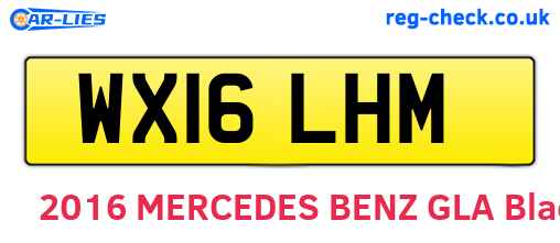 WX16LHM are the vehicle registration plates.