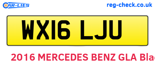 WX16LJU are the vehicle registration plates.