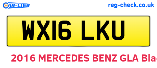 WX16LKU are the vehicle registration plates.