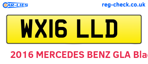 WX16LLD are the vehicle registration plates.