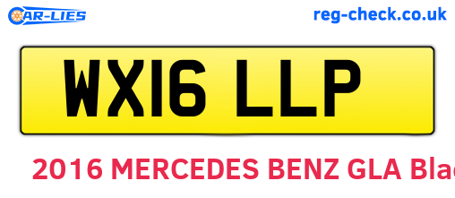 WX16LLP are the vehicle registration plates.