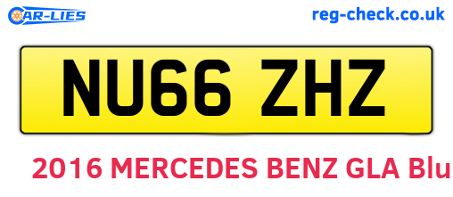 NU66ZHZ are the vehicle registration plates.
