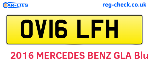 OV16LFH are the vehicle registration plates.