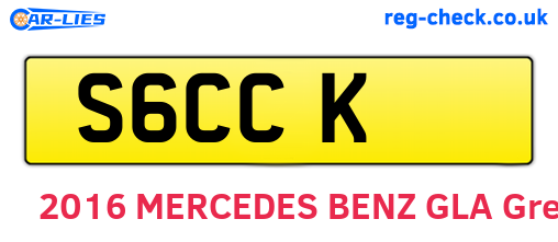 S6CCK are the vehicle registration plates.