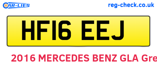 HF16EEJ are the vehicle registration plates.