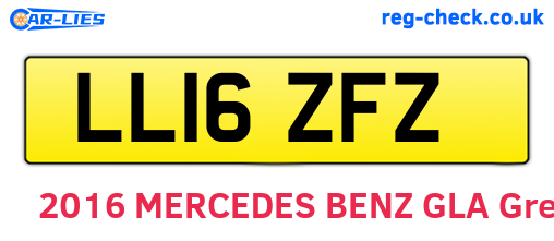 LL16ZFZ are the vehicle registration plates.