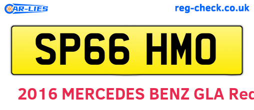 SP66HMO are the vehicle registration plates.