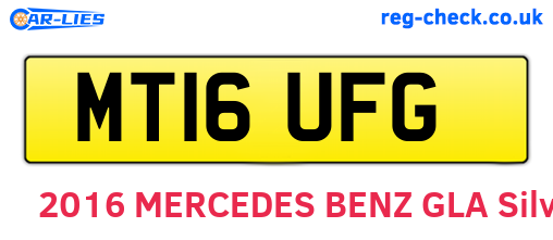 MT16UFG are the vehicle registration plates.