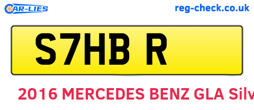S7HBR are the vehicle registration plates.