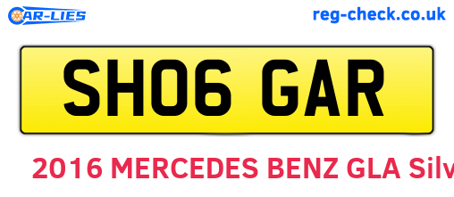 SH06GAR are the vehicle registration plates.