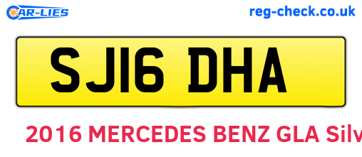 SJ16DHA are the vehicle registration plates.