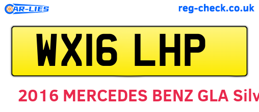 WX16LHP are the vehicle registration plates.