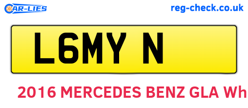 L6MYN are the vehicle registration plates.