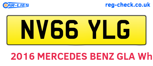 NV66YLG are the vehicle registration plates.