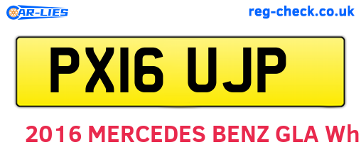 PX16UJP are the vehicle registration plates.